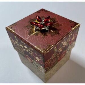 Music Box Trinket Box Wind Up Hark the Harold Angels Sing Pine Soap Box Empty